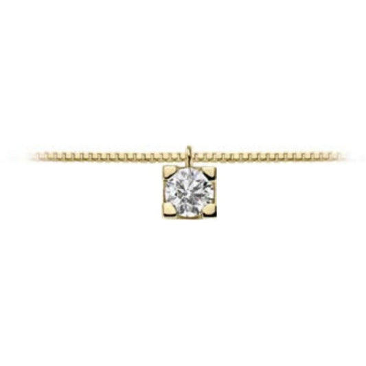 Collana punto luce in Oro Giallo e Diamanti Lpl10310