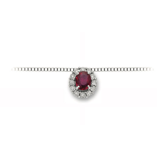 Light Gray Collana DonnaOro  Rubino e Brillanti - DHPR9401.005