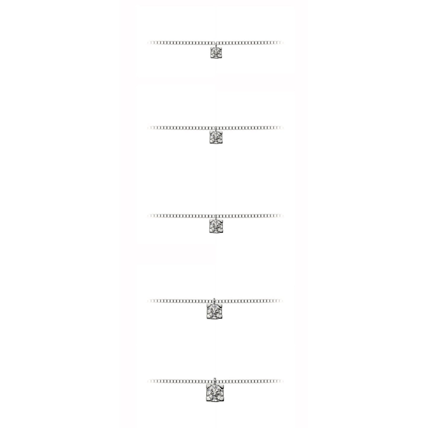 Light Gray Girocollo Punto Luce con  Brillanti – DHPL7173.002