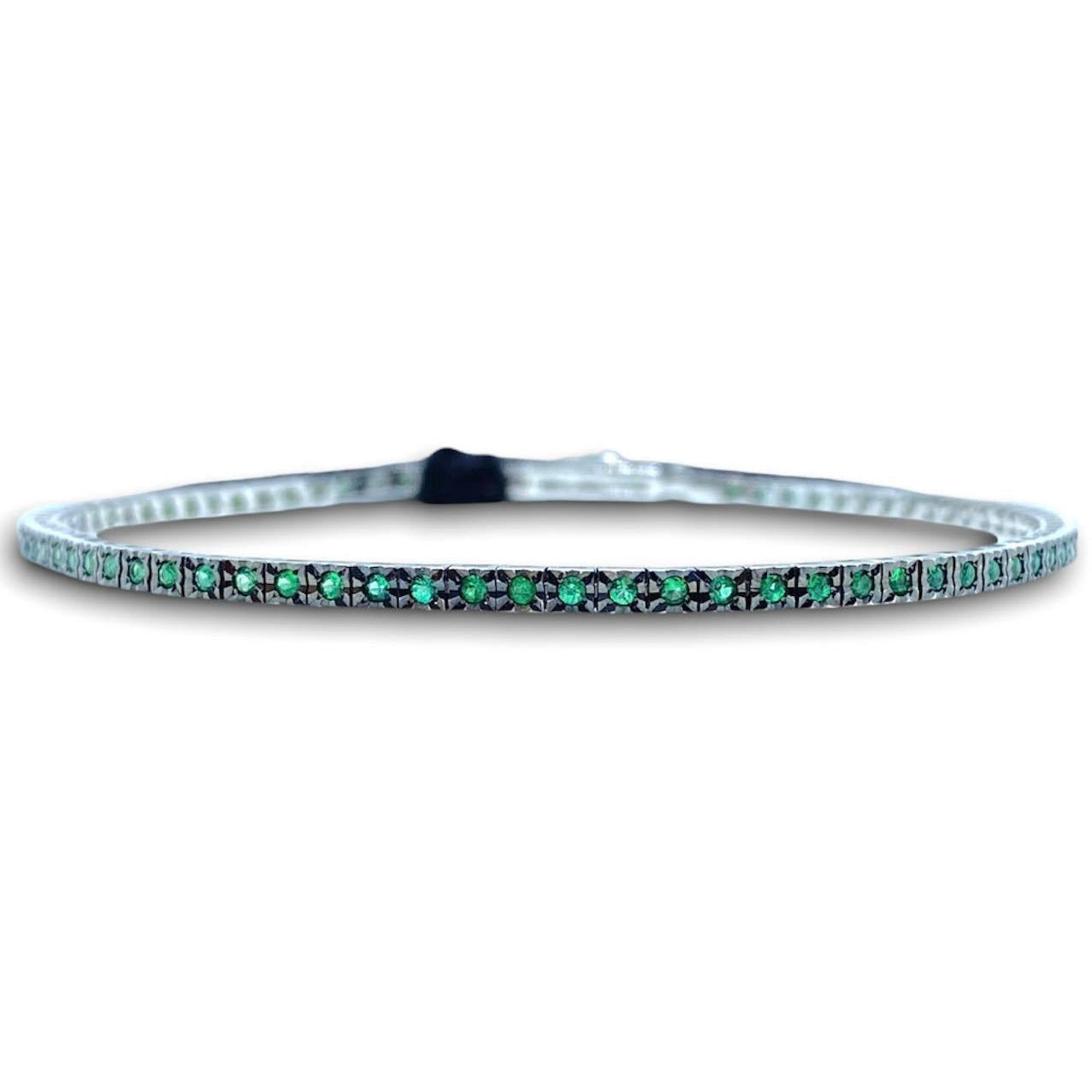 Gray BRACCIALE TENNIS IN ORO E SMERALDI RECARLO T39SE884/NSM-19