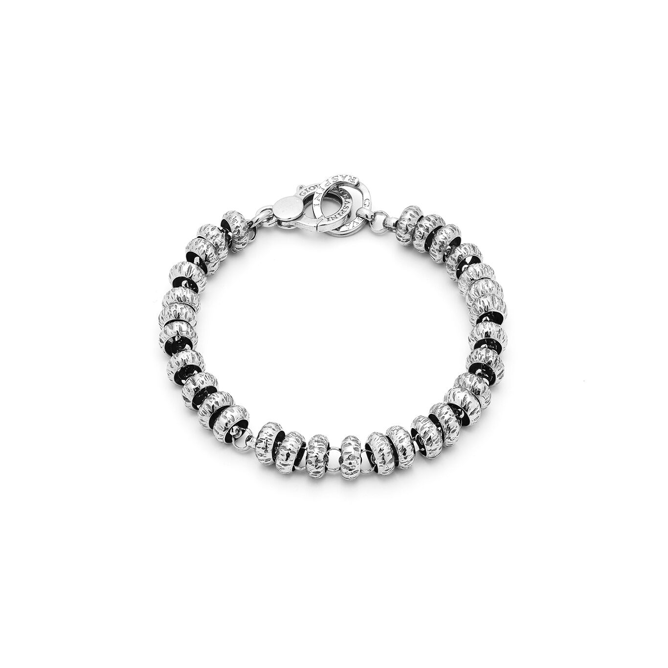 Light Gray Bracciale Ciambelline Martellate 11466 Giovanni Raspini