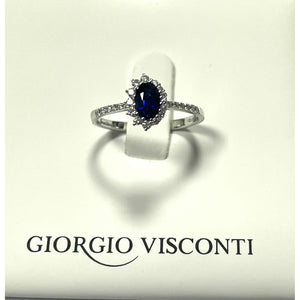 Hai aggiunto Anello in oro bianco diamanti e zaffiro Giorgio Visconti AB16711Z al tuo carrello.