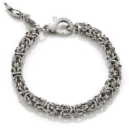 Light Gray BRACCIALE MINI MAGLIA BIZANTINA cod. 7402 Giovanni Raspini