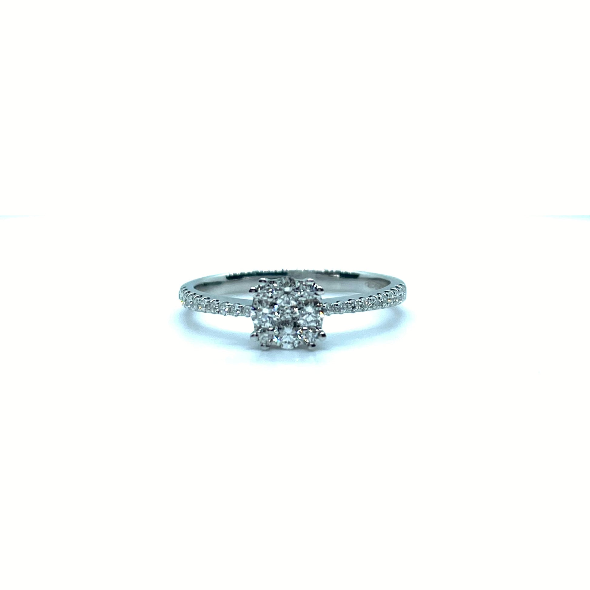 Anello in oro bianco e diamanti ABX15439  GIORGIO VISCONTI