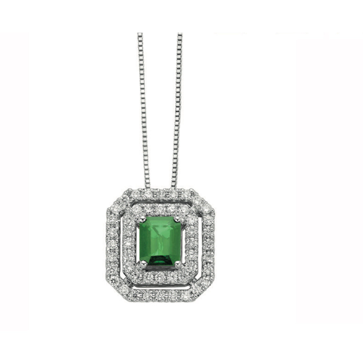 Gray Collana Brillanti e  Smeraldo  DCPE9363.028 DonnaOro