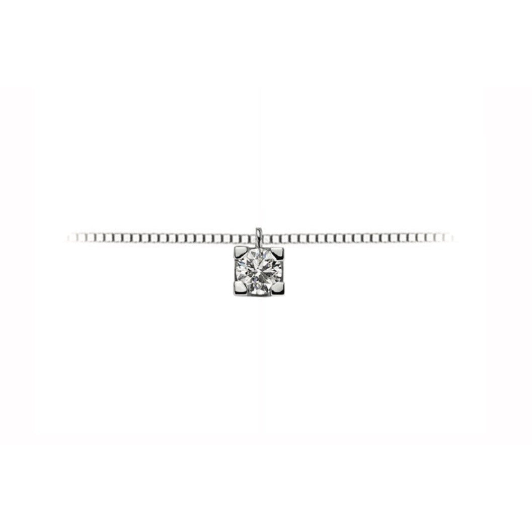 Light Gray Girocollo Punto Luce con  Brillanti – DHPL7173.002