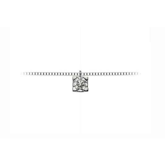 Light Gray Girocollo Punto Luce con  Brillanti – DHPL7173.002