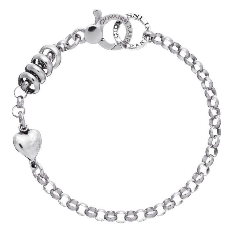 Light Gray BRACCIALE ROULETTE CUORE  GIOVANNI RASPINI 9211