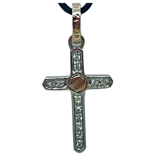 Croce Zancan con croce in oro da uomo Ref: EPE056BR
