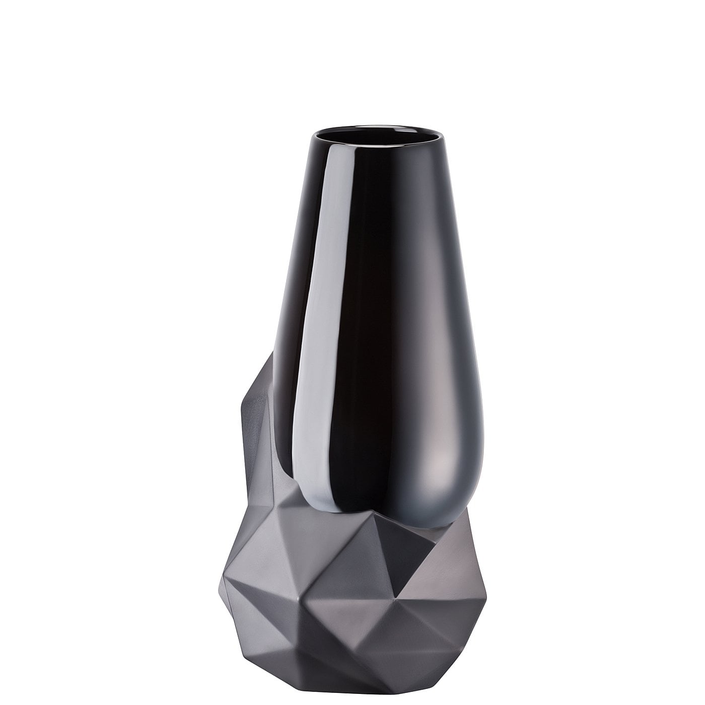 Dark Slate Gray Vaso Geode Schwarz Rosenthal  14474-105850